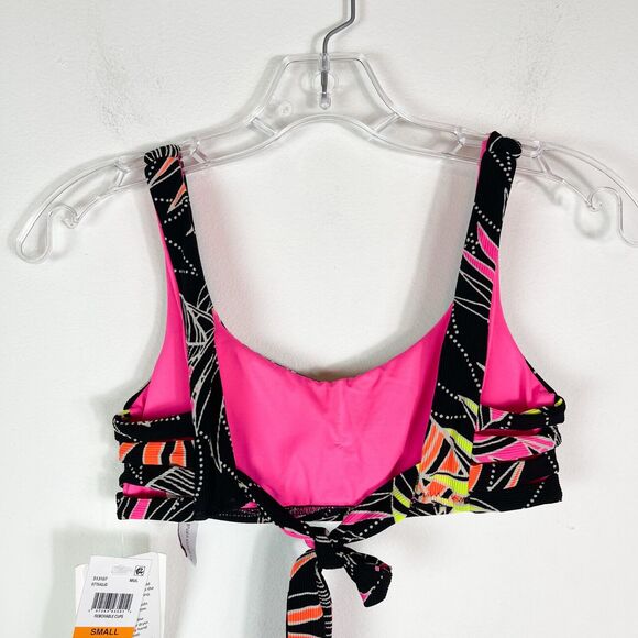 Becca NWT Miami Bralette Bikini Top Black Size S - Picture 4 of 7